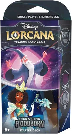 Disney Lorcana Trading Card Game: Rise of the Floodborn Starter Deck - Amethyst and Steel
