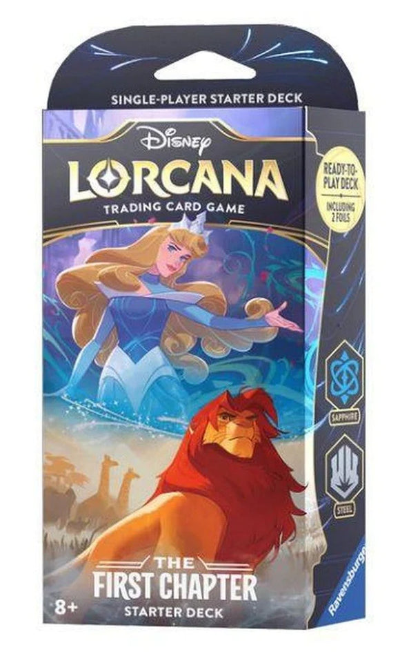 Disney Lorcana Trading Card Game: First Chapter Starter Deck - Sapphire & Steel