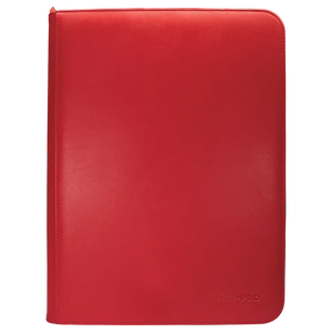Vivid 9-Pocket Zippered PRO-Binder Red