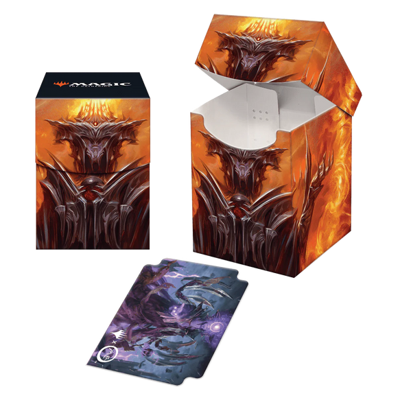 Magic the Gathering Commander Deck Box 100+ Lord of the Rings Tales Of Middle Earth Featuring Sauron V2