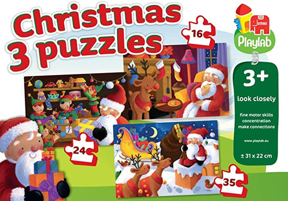 3 Christmas Puzzles Look Closely