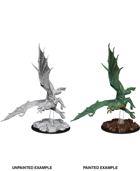 D&D Nolzurs Miniatures Young Green Dragon