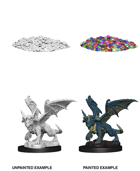 Dungeons & Dragons Nolzur's Marvelous Miniatures: Blue Dragon Wyrmling