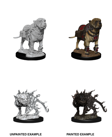 Dungeons & Dragons Nolzur's Marvelous Miniatures: Mastiff & Shadow Mastiff