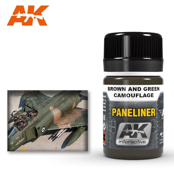 AK Interactive: Paneliner for Brown and Green Camouflage (AK-2071)