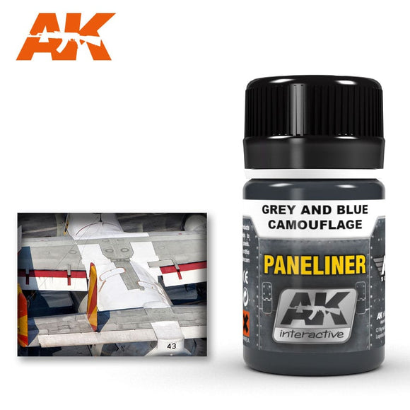 AK Interactive: Paneliner for Grey and Blue Camouflage (AK-2072)
