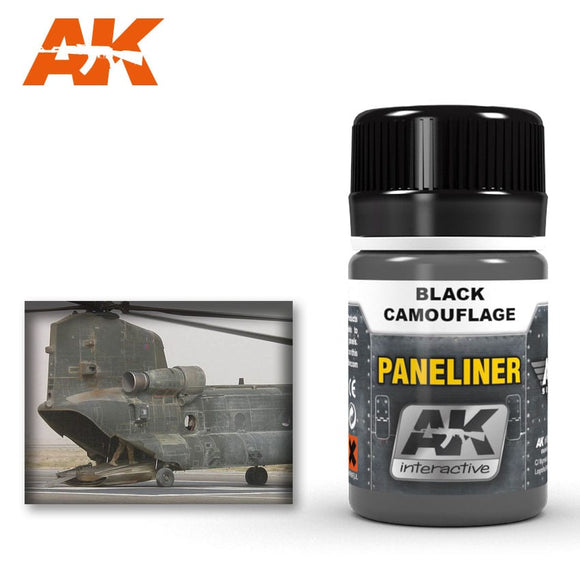 AK Interactive: Paneliner for Black Camouflage (AK-2075)