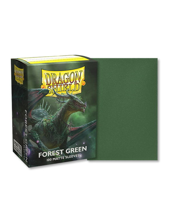 Dragon Shield Matte Card Sleeves: Forest Green (100 std)
