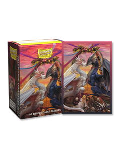 Dragon Shield Brushed Art Sleeves: Valentine Dragons 2023 (100 std)