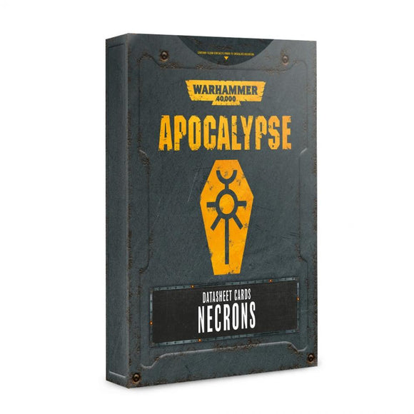 Necrons Apocalypse Datasheet Cards