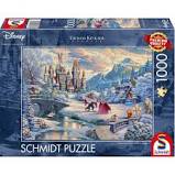Thomas Kincade: Disney Beauty & the Beast's Winter Enchantment Jigsaw Puzzle