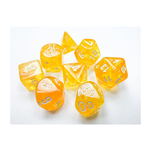 Polyhedral Dice Set: Borealis Canary/White (CHX30053)