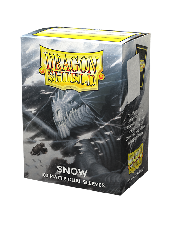 Dragon Shield Matte Dual Sleeves: Snow (100)