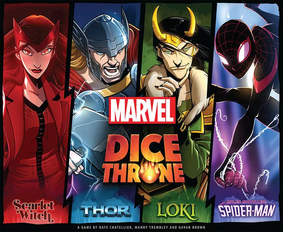 Marvel Dice Throne: 4-Hero Box (Scarlet Witch, Thor, Loki & Spider-Man)