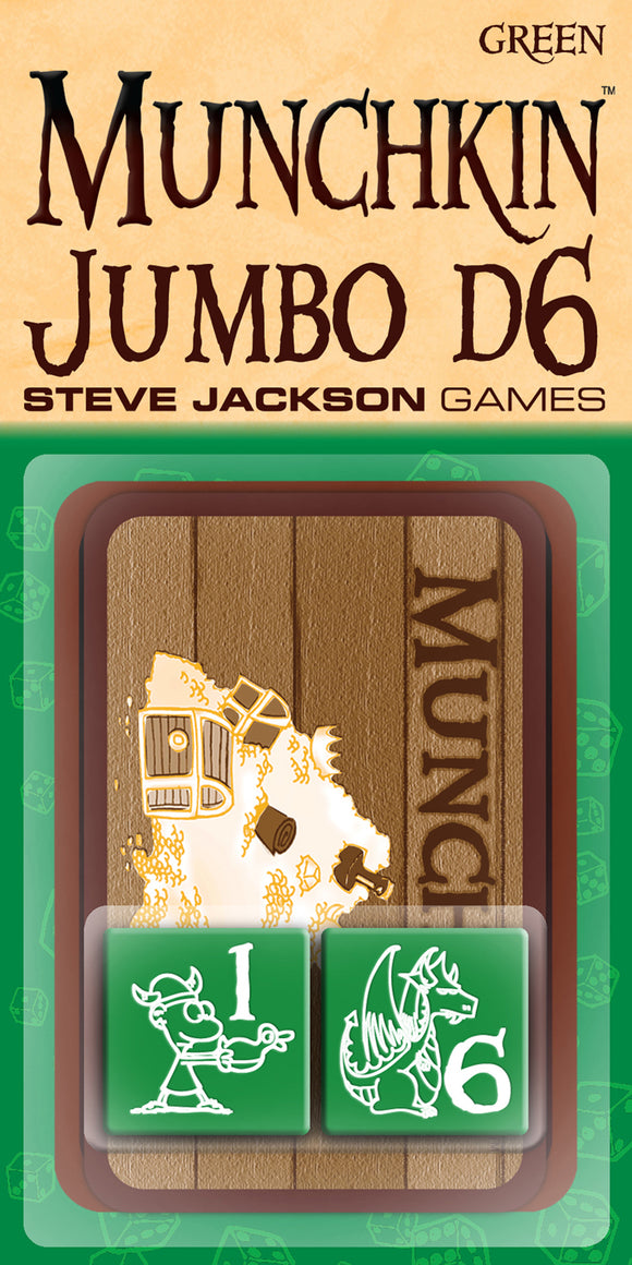 Munchkin: Jumbo D6 - Green