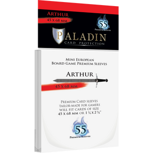 Paladin Card Sleeves: Arthur (45mm x 68mm x 55)