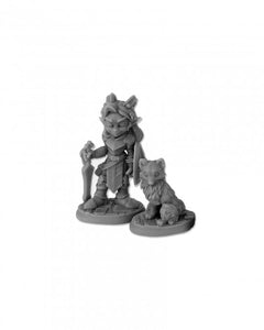 Reaper 04045: Holly Monster & Finn - Dark Heaven Legends - Metal Miniature