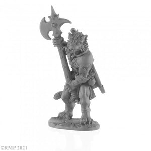 Reaper 04050: Catfolk Warrior - Dark Heaven Legends Metal Miniature