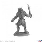 Reaper 30038: Hackle Blackhook, Gnoll Pirate - Bones USA Plastic Miniature