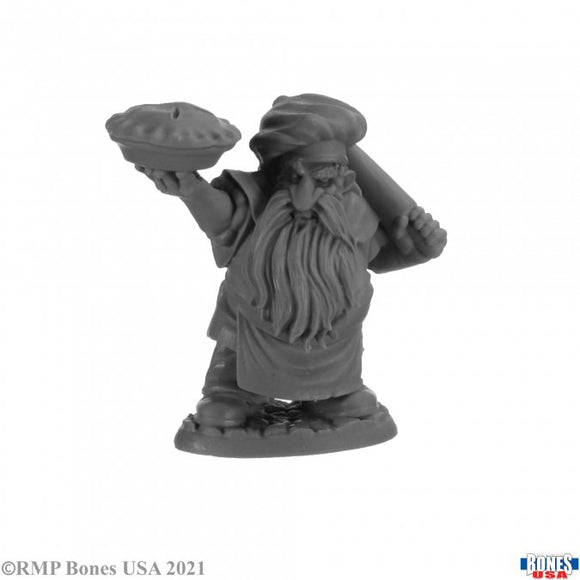 Reaper 30048: Tub, Dwarf Baker - Bones USA Plastic Miniature