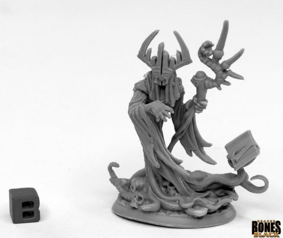 Reaper 44020: The Crimson Herald - Bones Black Plastic Miniature