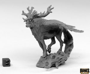 Reaper 44030: Spirit Beast - Bones Black Plastic Miniature