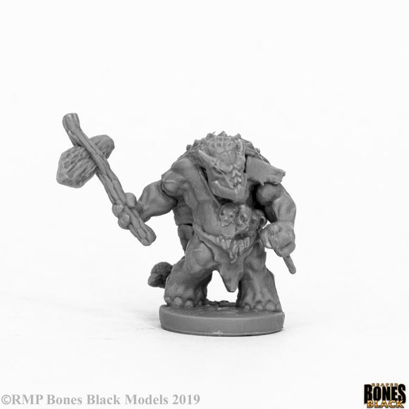 Reaper 44064: Armourback Barbarian - Bones Black Plastic Miniature