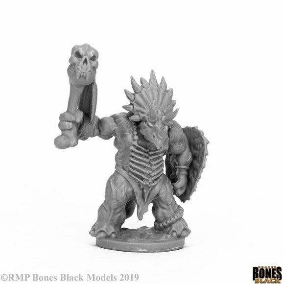 Reaper 44065: Thunderfoot Defender - Bones Black Plastic Miniature
