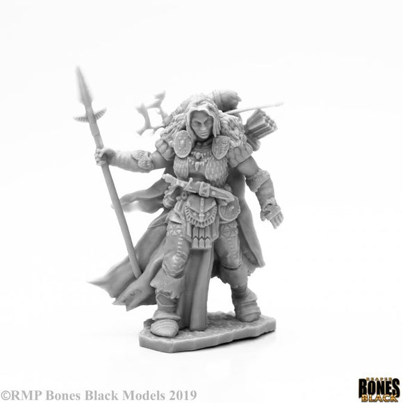 Reaper 44124: Frost Giant Ranger - Bones Black Plastic Miniature