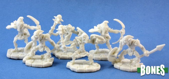 Reaper 77024: Goblins (6) - Dark Heaven Bones Plastic Miniatures
