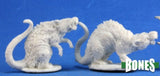 Reaper 77198: Barrow Rats (2) Dark Heavens Bones Plastic Miniature