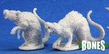 Reaper 77198: Barrow Rats (2) Dark Heavens Bones Plastic Miniature
