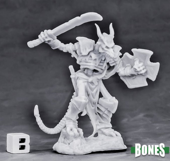 Reaper 77560: Undying Lizardfolk - Dark Heavens Bones Plastic Miniature