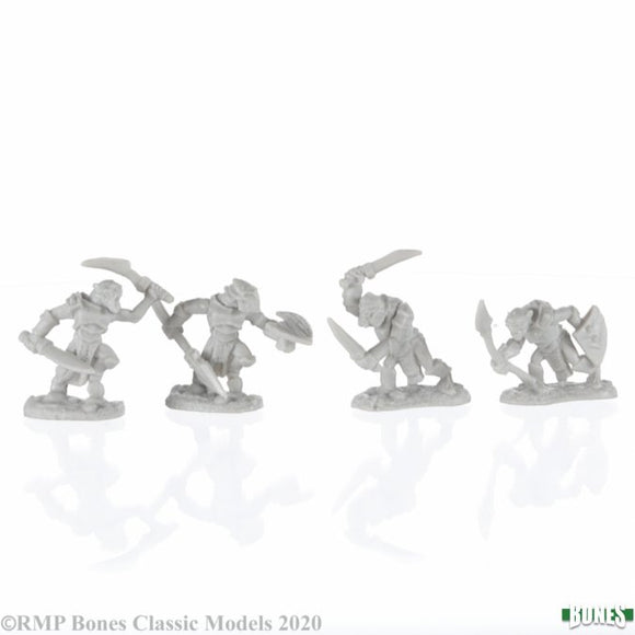 Reaper 77679: Armoured Goblin Warriors (4) - Dark Heaven Bones Plastic Miniatures