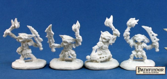 Reaper 89002: Pathfinder Goblin Pyros - Pathfinder Bones Plastic Miniatures
