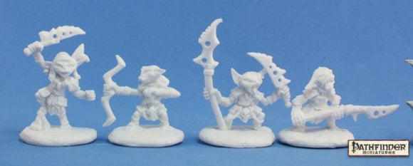 Reaper 89003: Pathfinder Goblin Warriors - Pathfinder Bones Plastic Miniatures