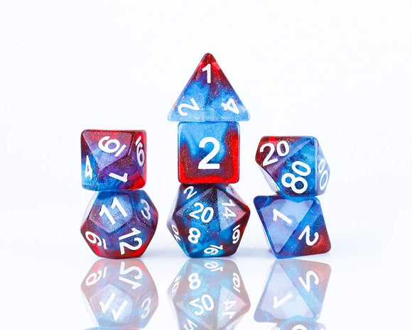 Polyhedral Dice Set: Celestial Starry Skies