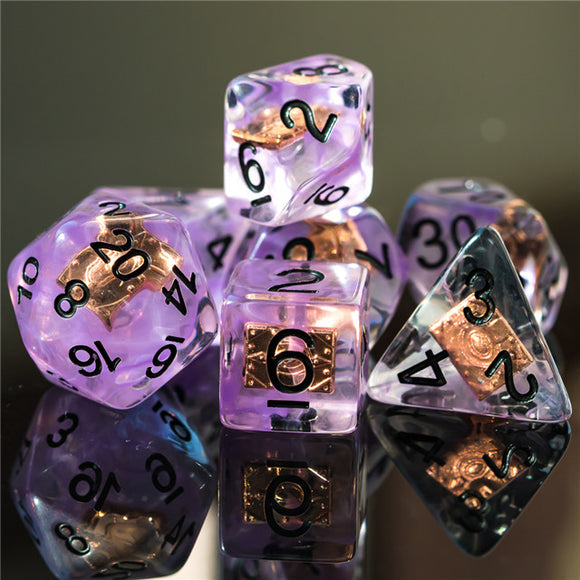 Udixi: Entomed Poly Dice Set - Classes - Warlock with Magic Book