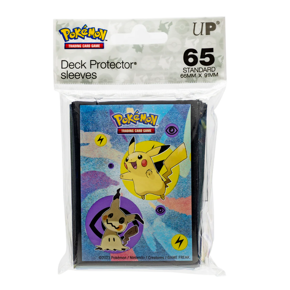 Pokémon Deck Protector Sleeves: Pikachu & Mimikyu (65 std)
