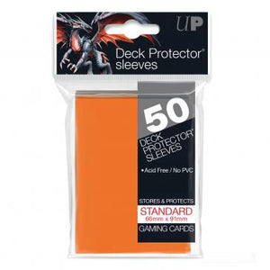 Orange Standard Deck Protector Sleeves (50)