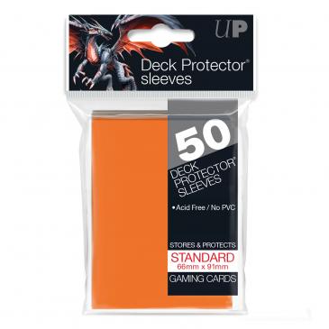 Orange Standard Deck Protector Sleeves (50)