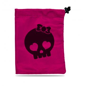 Dice Bag: Skull Girl Pink Treasure Nest