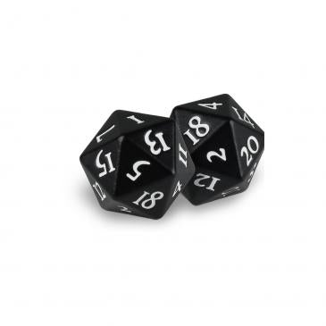 Heavy Metal D20 Dice Set Black