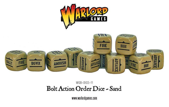 Bolt Action: Orders Dice - Sand