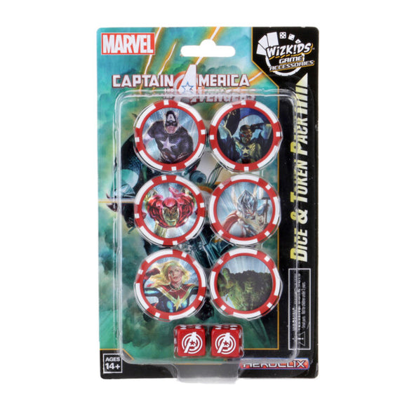 HeroClix Dice & Token Pack - Captain America & The Avengers
