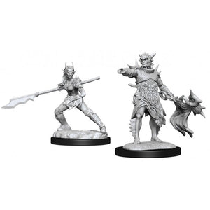 Magic the Gathering Unpainted Magic Miniatures: Coralhelm Commander & Halimar Wavewatch