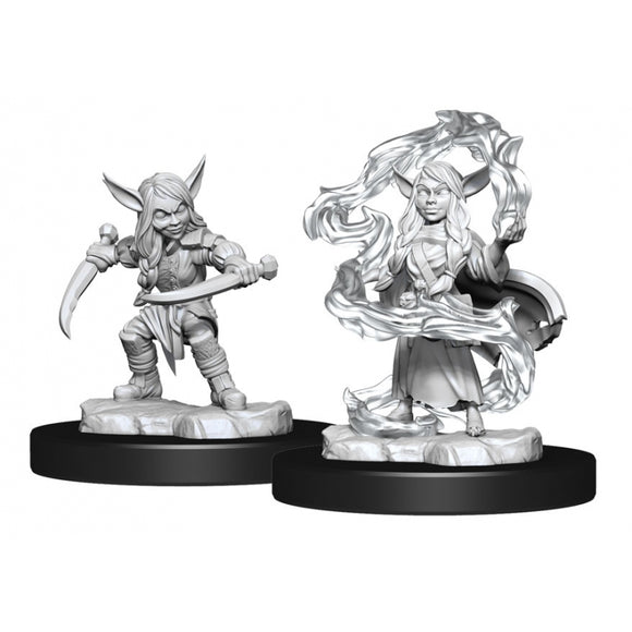Critical Role Unpainted Miniatures: Goblin Sorcerer and Rogue