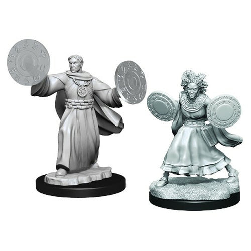 Critical Role Unpainted Miniatures: Human Graviturgy and Chronurgy Wizards