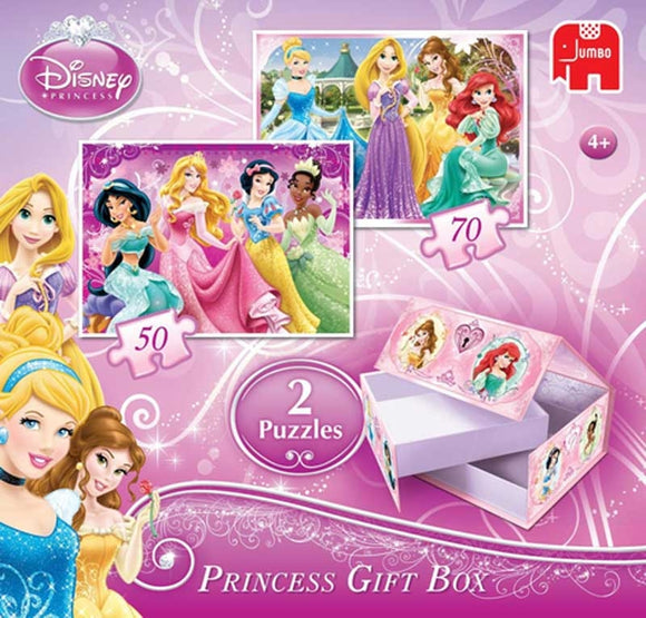 Disney Princess Gift Box  2 Jigsaw Puzzles