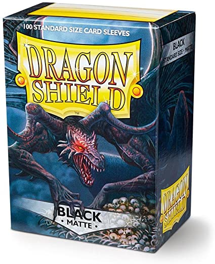 Dragon Shield Matte Card Sleeves: Black  (100 std)
